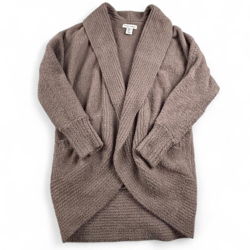 Cupcakes and Cashmere Teddy Coat Women’s Small Brown Open Front Cozy Jacket